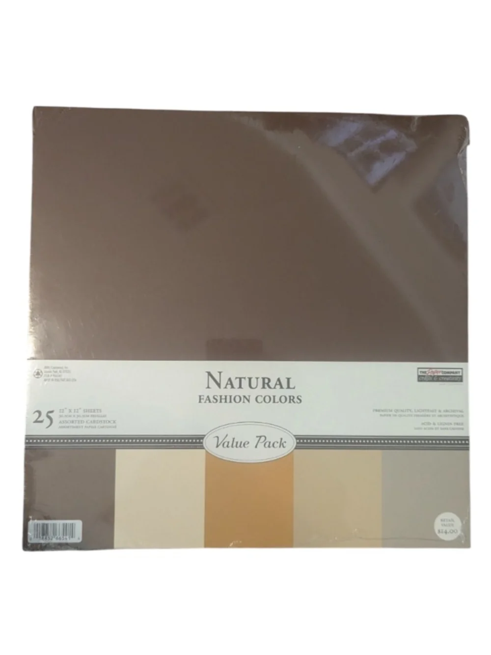 NWT Crafting Natural & Desert Color Cardstock 2 Packs Of 25 Sheets